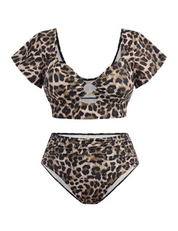 Costum de baie Shein, mix culori