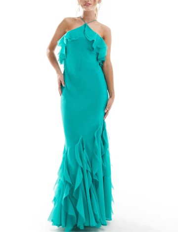 Rochie maxi ASOS, turcoaz