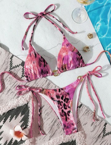 Costum de baie Shein, mix culori