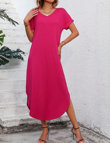 Rochie midi Shein, roz