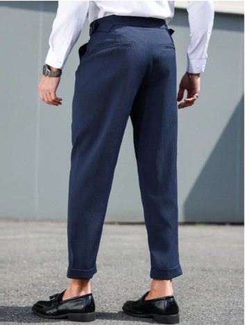 Pantaloni MANFINITY by Shein, albastru