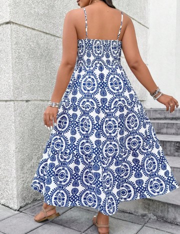 Rochie maxi Shein Curve+, mix culori