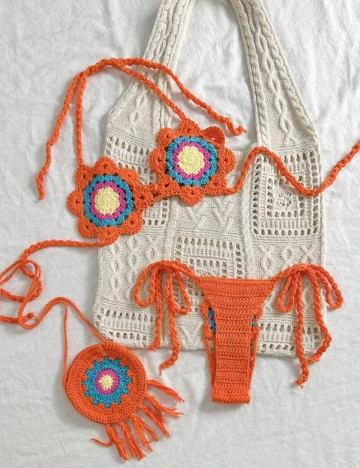 Costum de baie Shein, portocaliu