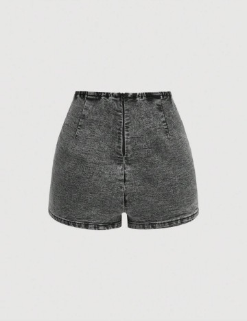 Pantaloni scurți de blugi Shein, gri