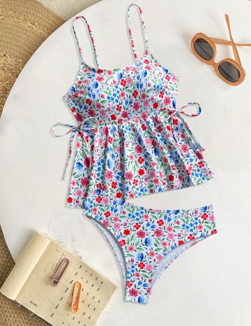 Costum de baie Shein, mix culori