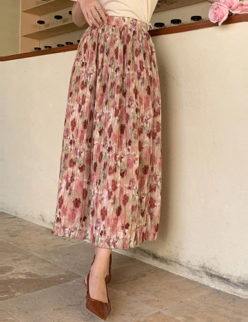 Fustă midi Shein, mix culori