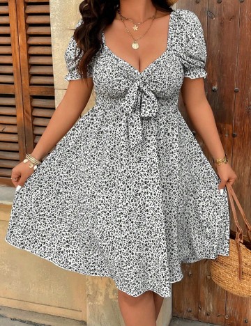 Rochie midi Shein Curve+, mix culori