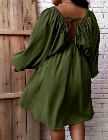 Rochie mini Shein Curve+, kaki