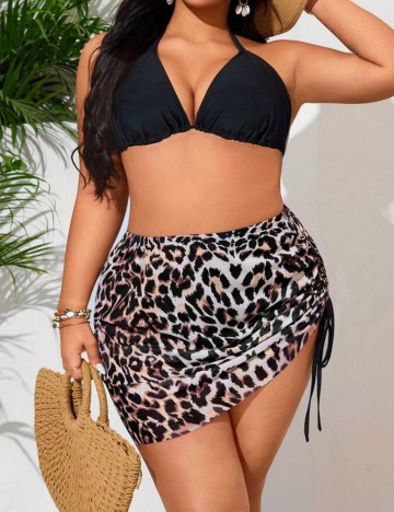 Fustă de plajă Shein Curve+, mix culori