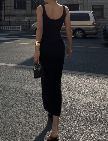 Rochie midi DAZY by Shein, negru