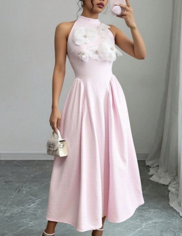 Rochie midi Shein, roz