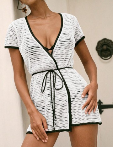 Rochie de plajă Shein, alb