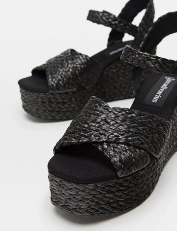 Sandale Stradivarius, negru