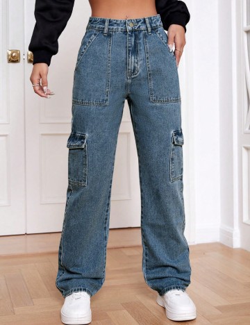 Jeans Shein, albastru