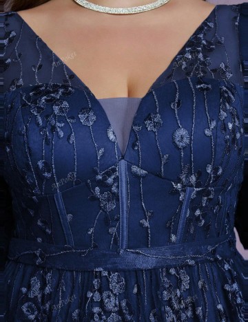 Rochie maxi Shein Curve+, albastru