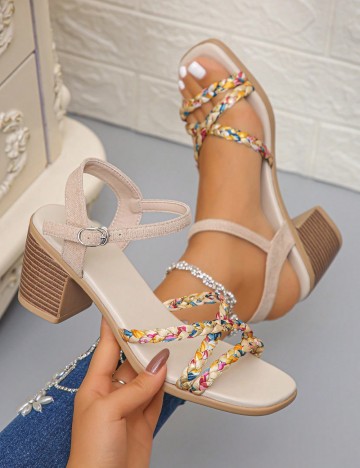 Sandale Cu Toc Shein, mix culori