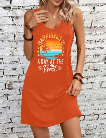 Rochie mini Shein, portocaliu
