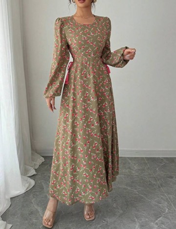 Rochie midi Shein, floral print