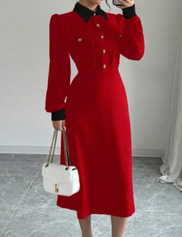 Rochie midi Shein, roz