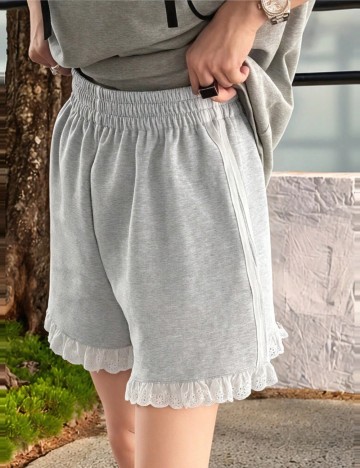 Pantaloni scurți Shein, gri