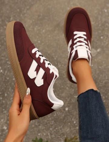 Pantofi Sport Shein, vișiniu