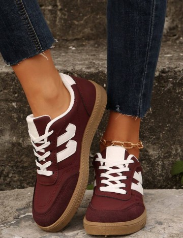 Pantofi Sport Shein, vișiniu