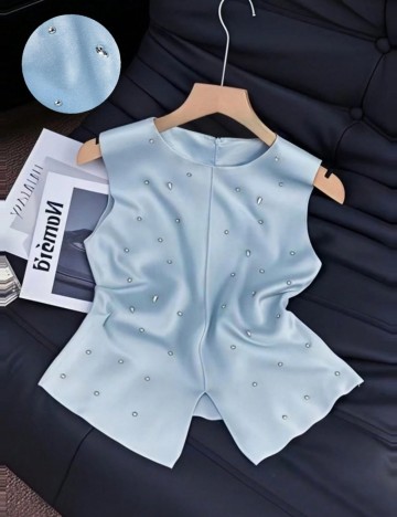 Top Shein, albastru
