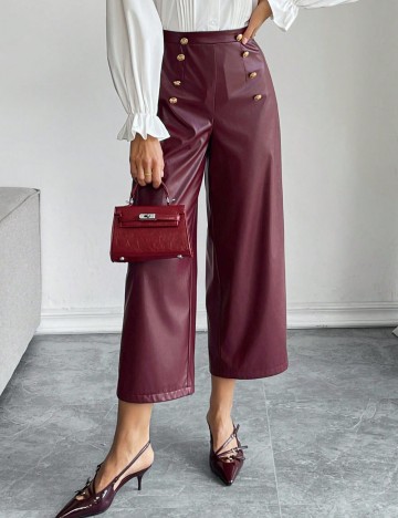 Pantaloni Shein, vișiniu