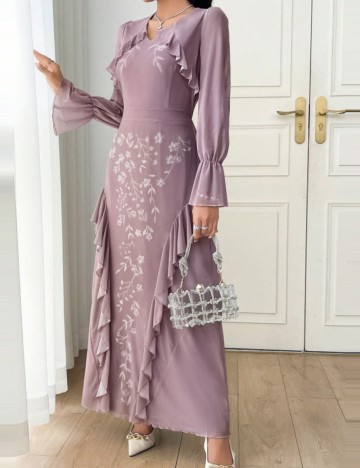 Rochie maxi Shein, roz