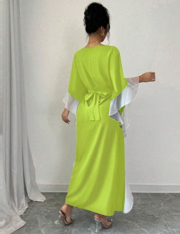 Rochie maxi Shein Curve+, verde