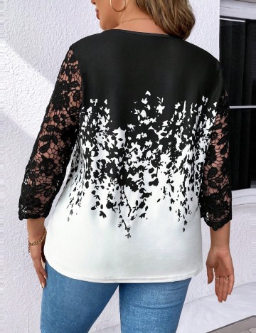 Bluză Shein Curve+, mix culori