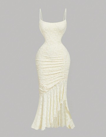 Rochie midi Shein, crem
