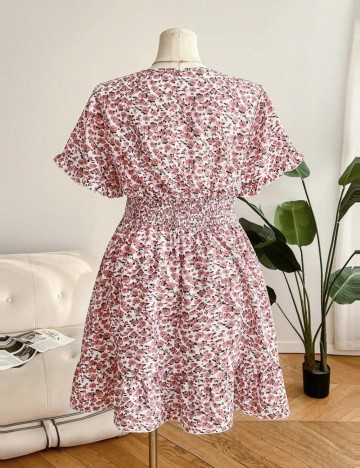 Rochie mini Shein Curve+, floral print