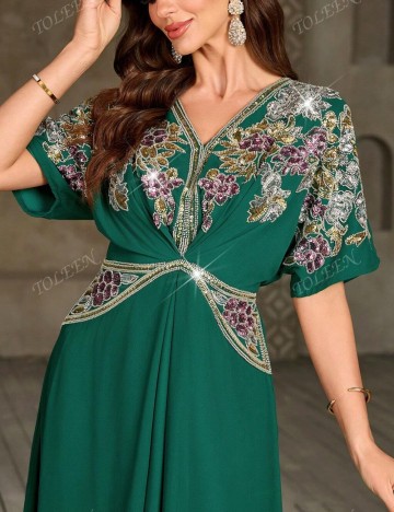 Rochie maxi Shein, verde