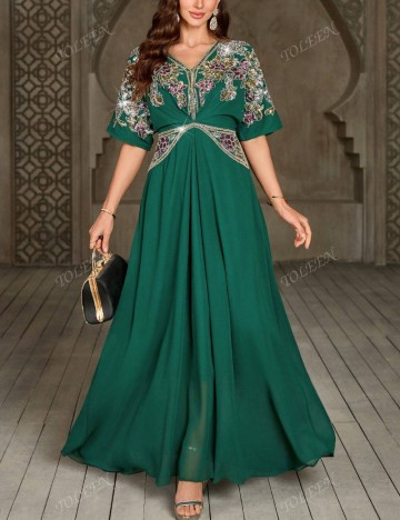 Rochie maxi Shein, verde