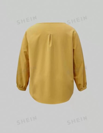 Cămașă Shein Curve+, galben