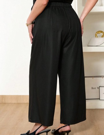 Pantaloni Shein Curve+, negru