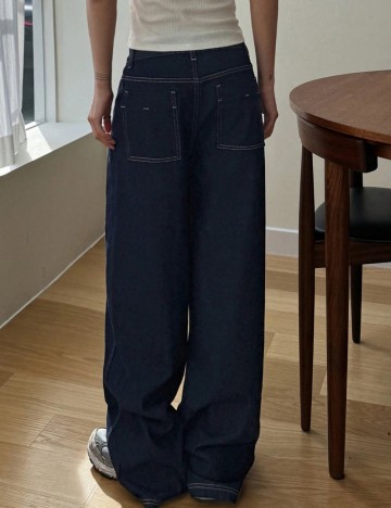 Jeans DAZY by Shein, albastru
