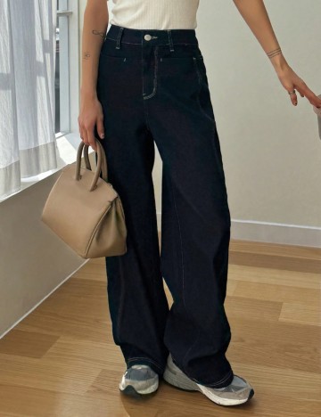 Jeans DAZY by Shein, albastru
