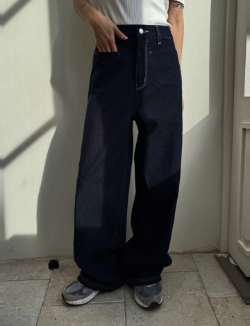 Jeans DAZY by Shein, albastru