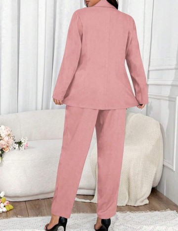 Compleu Shein Curve+, roz pudra