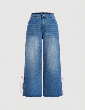 Jeans Shein Curve+, albastru