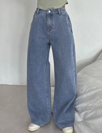 Jeans Shein, albastru