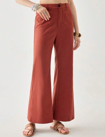 Pantaloni Shein, cărămiziu