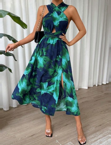 Rochie midi Shein, mix culori
