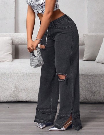 Jeans Shein, gri