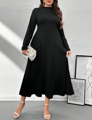 Rochie midi Shein Curve+, negru