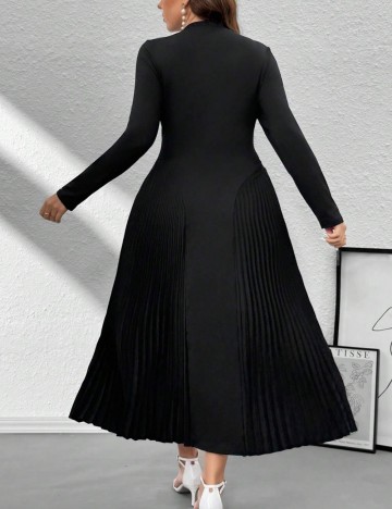 Rochie midi Shein Curve+, negru