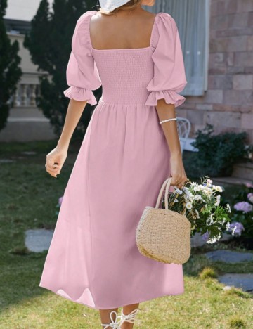 Rochie midi Shein, roz