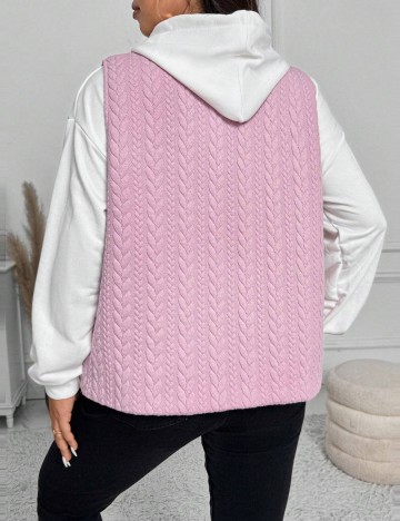 Vestă Shein Curve+, roz
